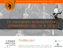 Tablet Screenshot of dudackyfestival.cz